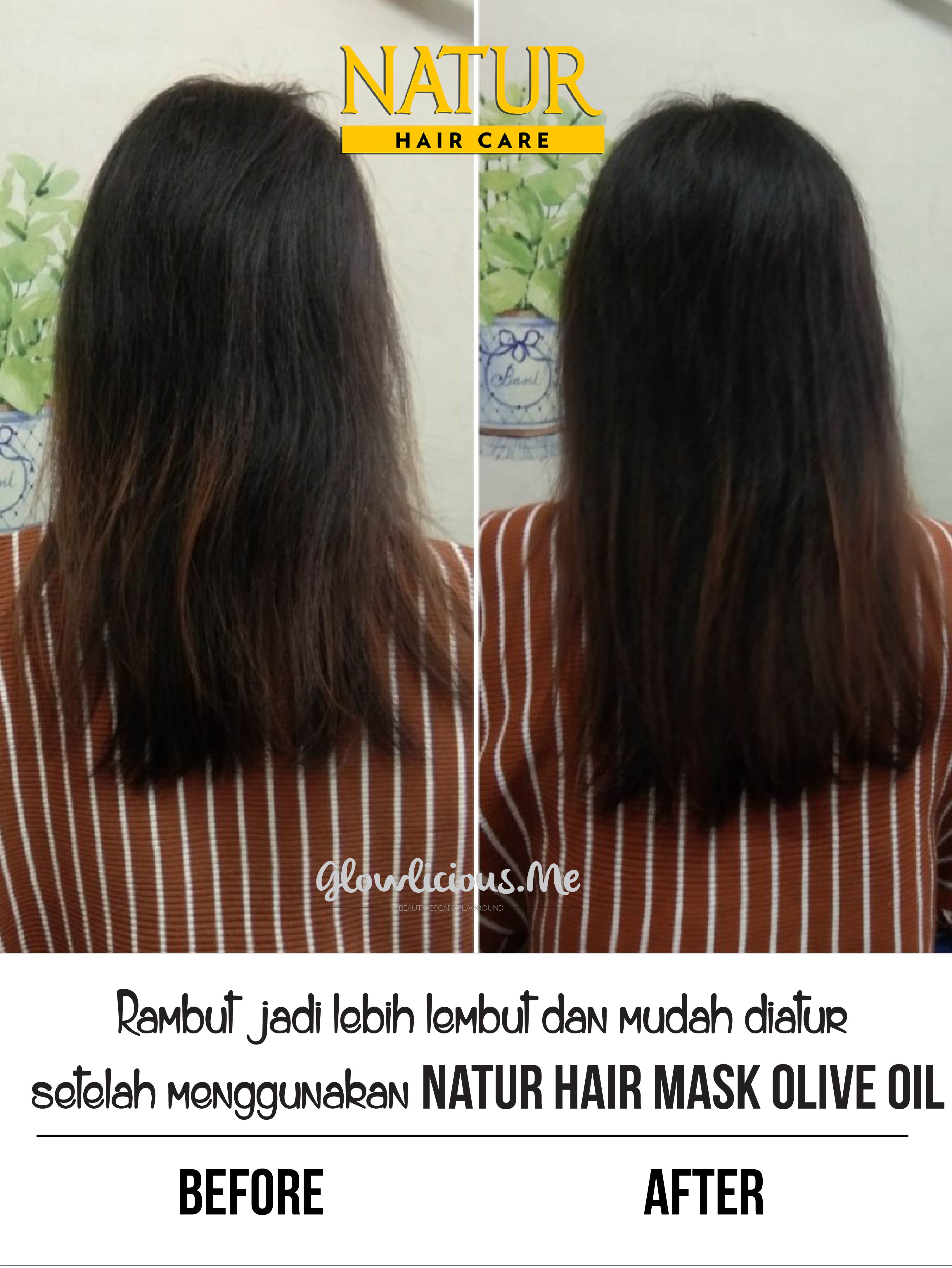 Natur Hair Mask Olive Oil Untuk Rambut Diwarnai 4