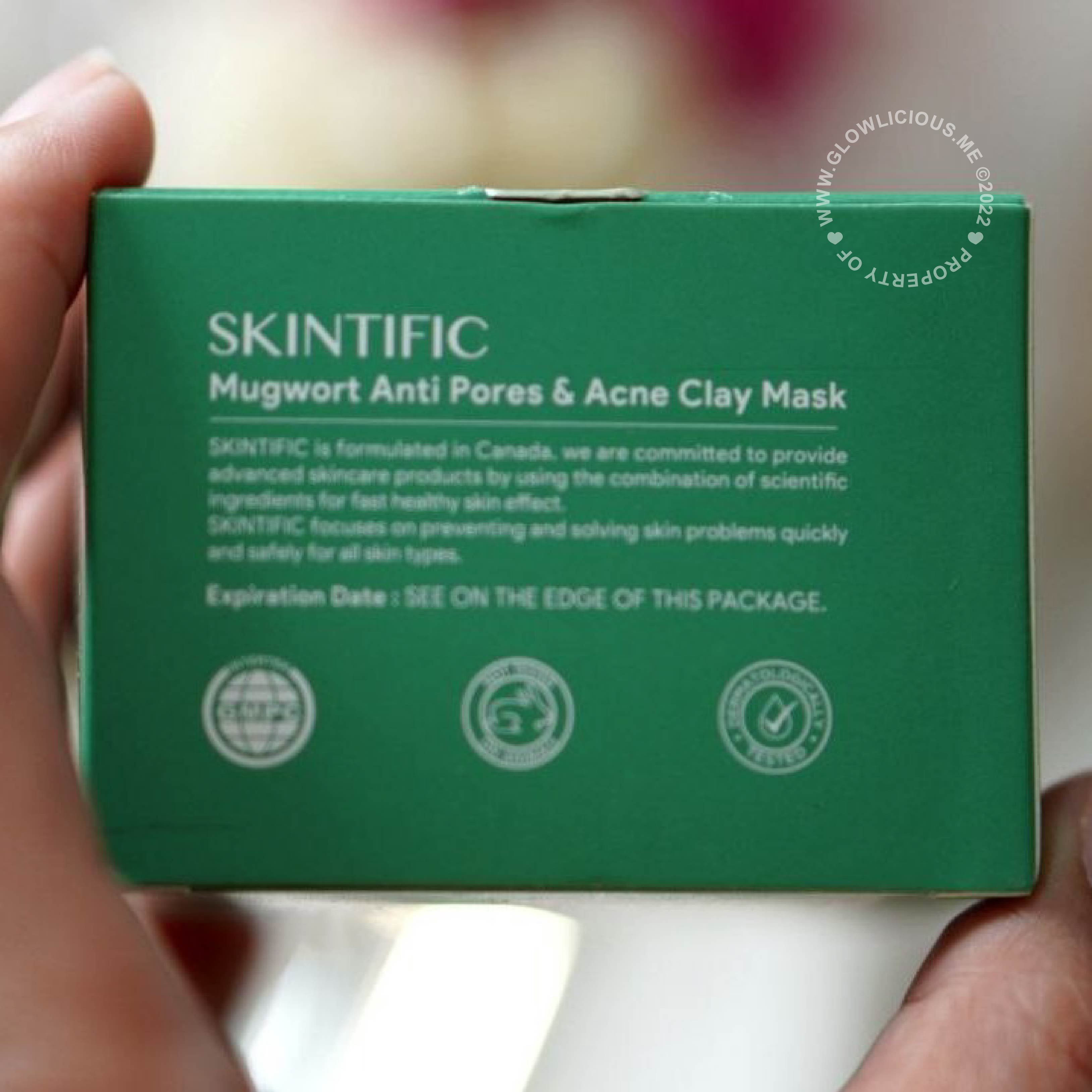 Packaging - Review Mugwort Mask - Skintific Mugwort Anti Pores & Acne Clay Mask