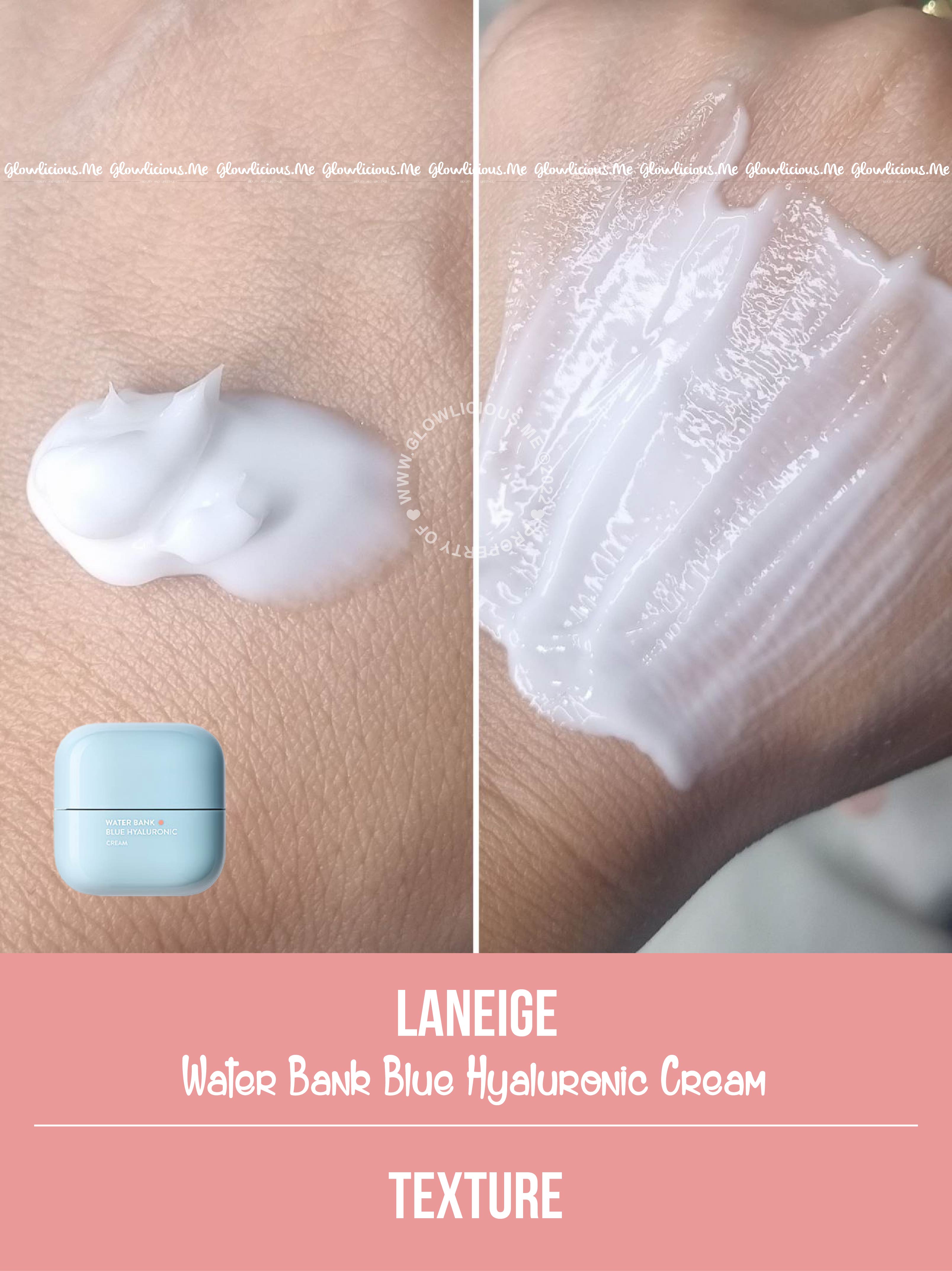 Review Dan Tekstur - Laneige Water Bank Blue Hyaluronic Cream Di Kulit Kering 1