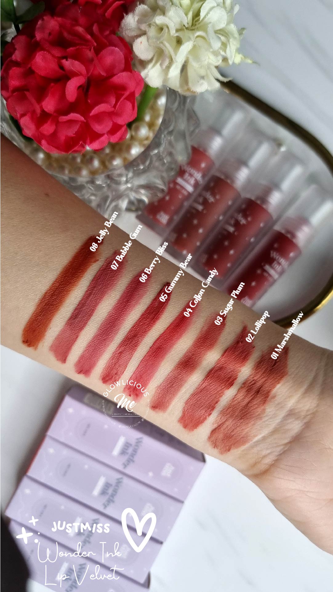 Just Miss Wonder Ink Lip Velvet All Shades