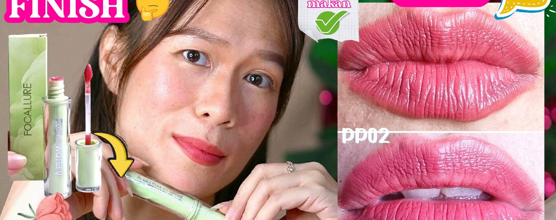 Review Focallure Watery To Blur Pro Ink: Pigmented & Ringan di Bibir Gelap!