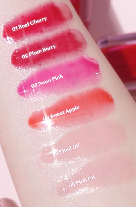 Etude House Dear Darling Oil Tint - The Swatches