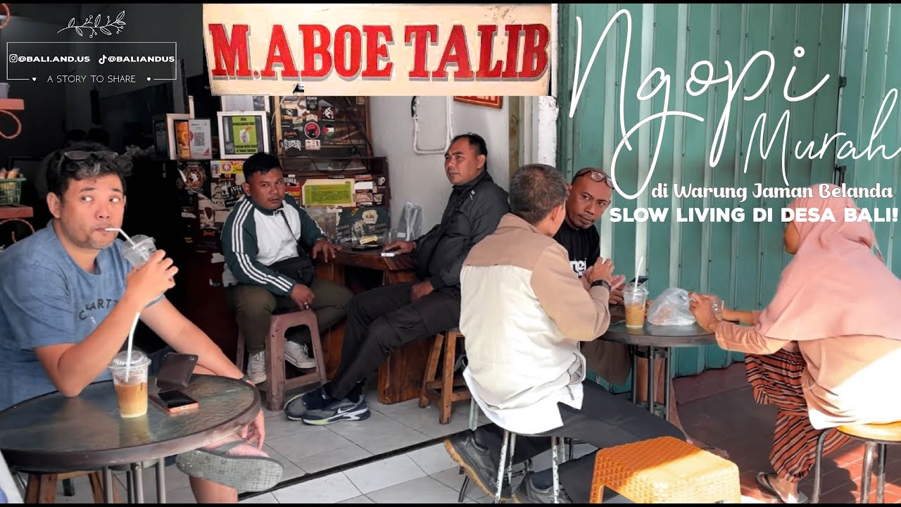 Kopi Pupuan Bali di Kopi Aboe Thalib Tabanan Hidden Gem Coffee Shop Bali Slow Living Bali Vlog