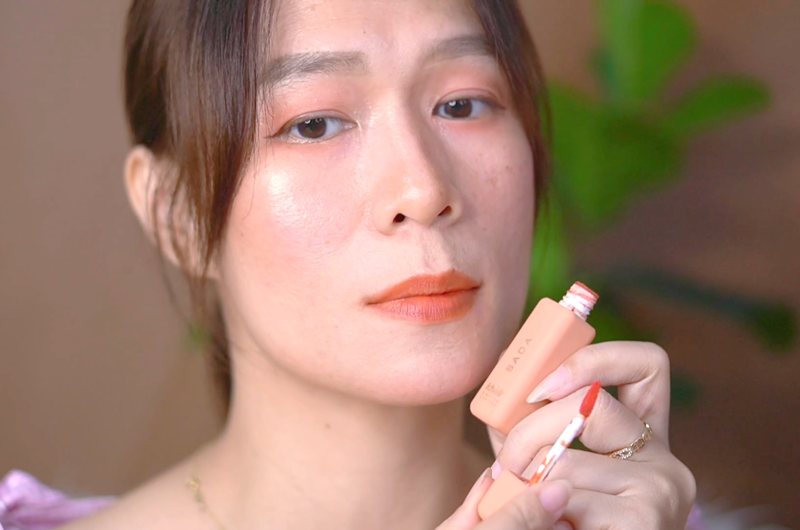 Lip Tint Coral Peach Untuk Bibir Gelap Sada Sweet Syca Swatches & Review z