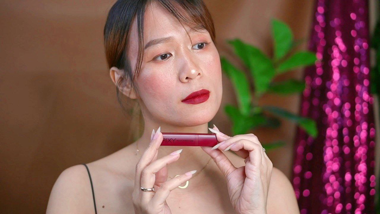 Lipstik Merah Maroon 50k Tampil Elegan Pas Kondangan Pakai Pixy Lip Mousse!