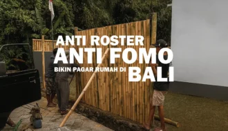 Pagar Bambu Rumah Impian Estetik Di Bali anti roster, IRT DAILY BALI VLOG