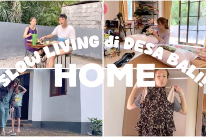VOL.12 Slow Living di Desa Bali 🌿 Dari Beberes Rumah, Main Sama Katak, Sampai Makan Ayam Betutu