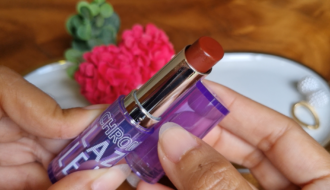 Lipstick Dazzle Me Review Color-Chrome Lip Glaze-Tinted Balm Di Bibir Gelap