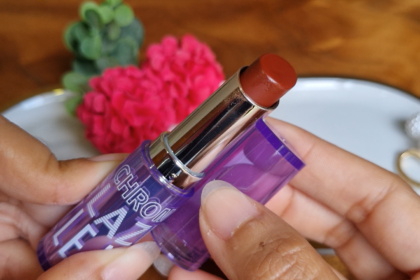 Lipstick Dazzle Me Review Color-Chrome Lip Glaze-Tinted Balm Di Bibir Gelap
