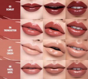 Foto OMG OH MY GLAM Lip Vinyl Transferproof Gloss Shades 5-8