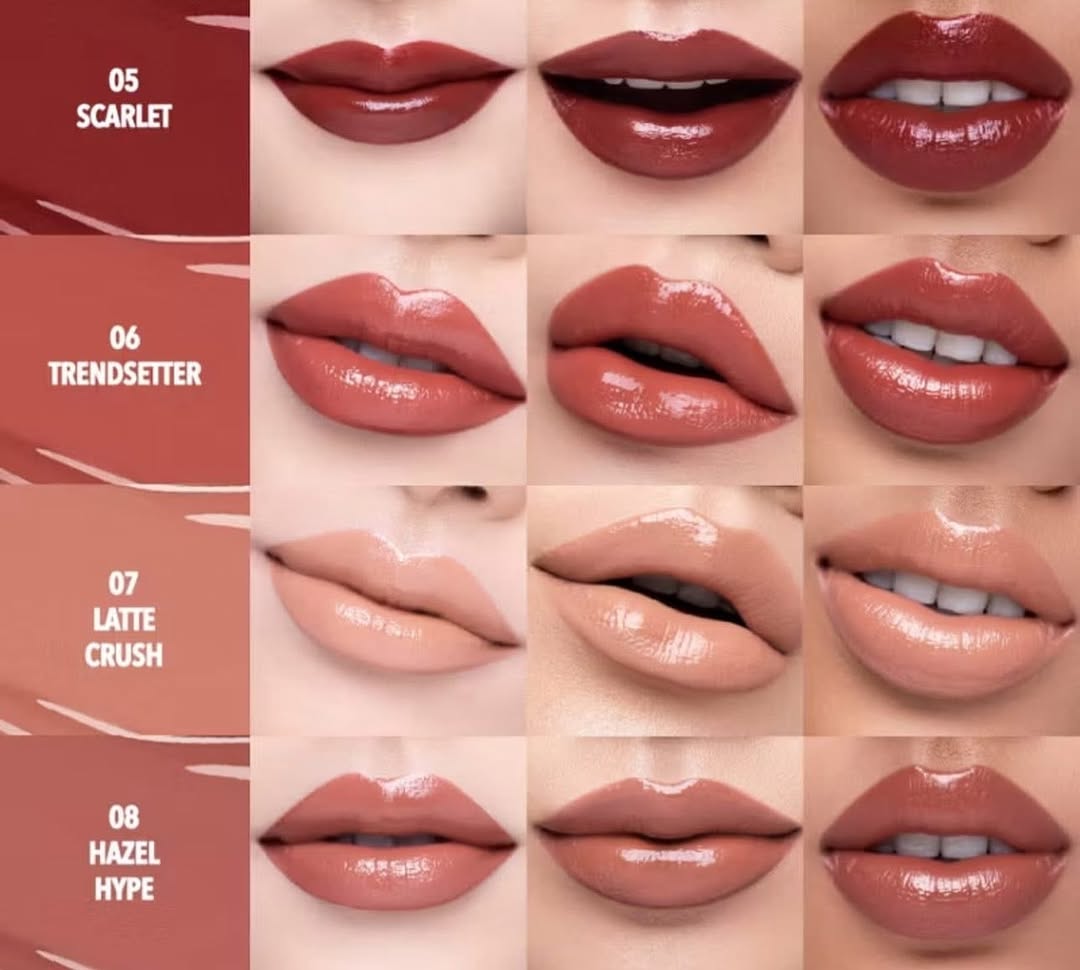 Foto OMG OH MY GLAM Lip Vinyl Transferproof Gloss Shades 5-8