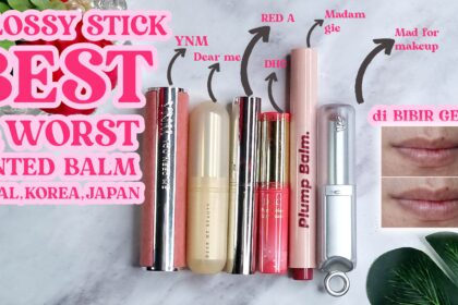 BATTLE TINTED BALM witn glossy finish madam gie, dearme beauty, mad for makeup, red a, ynm, dhc v