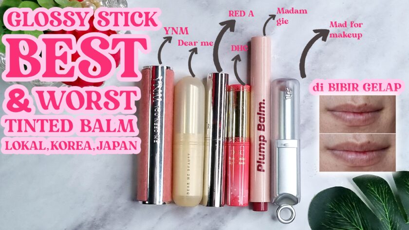 BATTLE TINTED BALM witn glossy finish madam gie, dearme beauty, mad for makeup, red a, ynm, dhc v