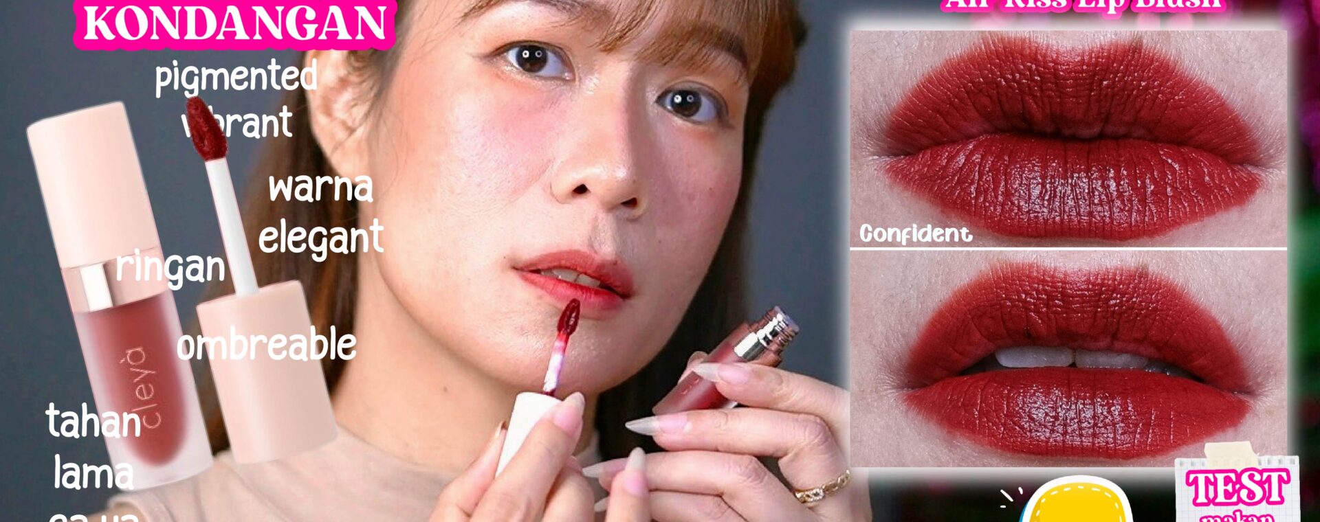 Review Cleya Air Kiss Lip Blush