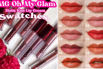 LENGKAP 9 swatches OMG Oh My Glam Matte Kiss Lip Cream NEW formula & packaging - tahan lama k