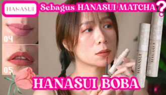 LIP CREAM HANASUI BOBA-Hanasui Mattedorable Lip Cream Lokal Pigmented- SWATCHES TANPA BASE MAKEUP-17-17