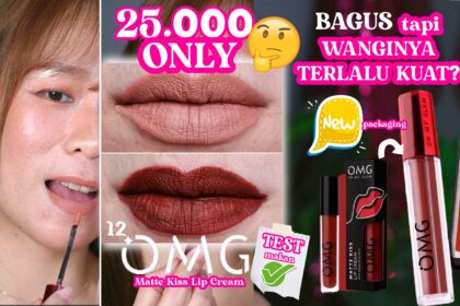 LIPCREAM OMG new packaging Oh My Glam Matte Kiss Lip Cream review – swatches lipcream 25rban z