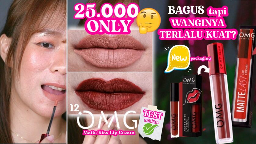 LIPCREAM OMG new packaging Oh My Glam Matte Kiss Lip Cream review – swatches lipcream 25rban z