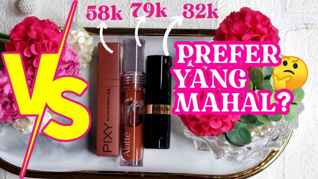 Battle Lip Product: Pixy Lip Mousse vs Revlon Lipstick vs Alatte Lip Tint