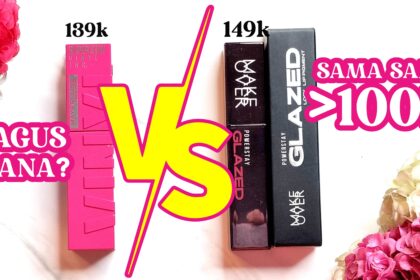 LIPSTICK LIP GLAZED MAKE OVER VS Maybelline Superstay Vinyl Ink-BATTLE REVIEW SWATCHES nm