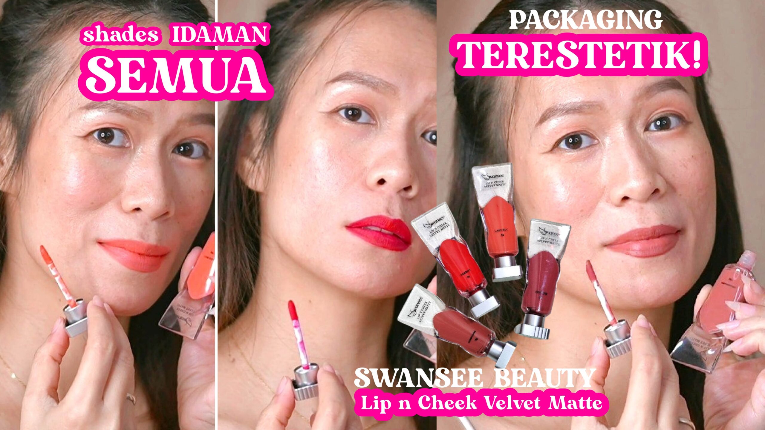 Review Swansee Lip n Cheek Velvet Matte