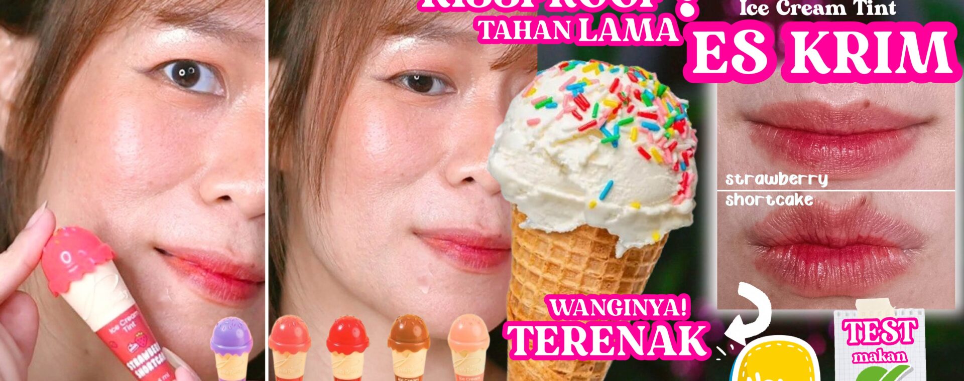 Review Jessie Beauty Ice Cream Tint: Efektif Tutup Bibir Gelap?