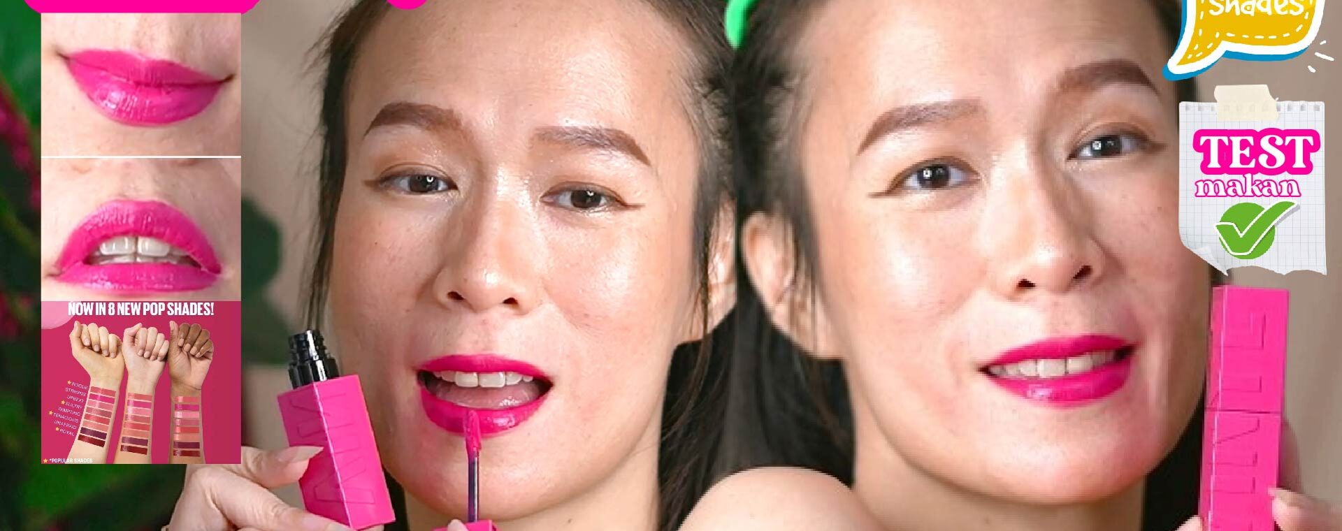 MAYBELLINE SUPERSTAY VINYL INK LIPSTICK POP SHADES- 150 STRIKING-pink shadesnya lucu!