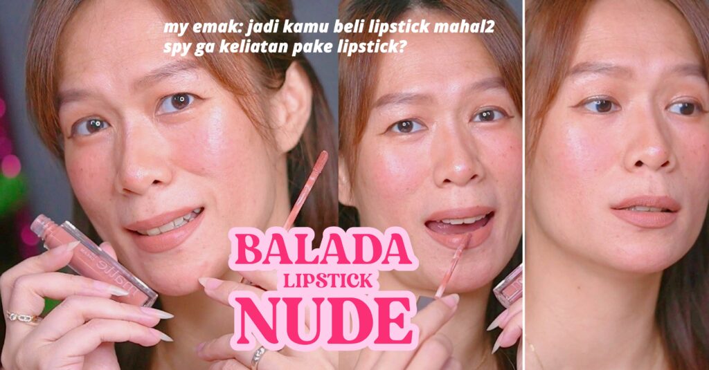 Review Wardah Exclusive Matte Lip Cream Nude New Shades di Bibir Gelap