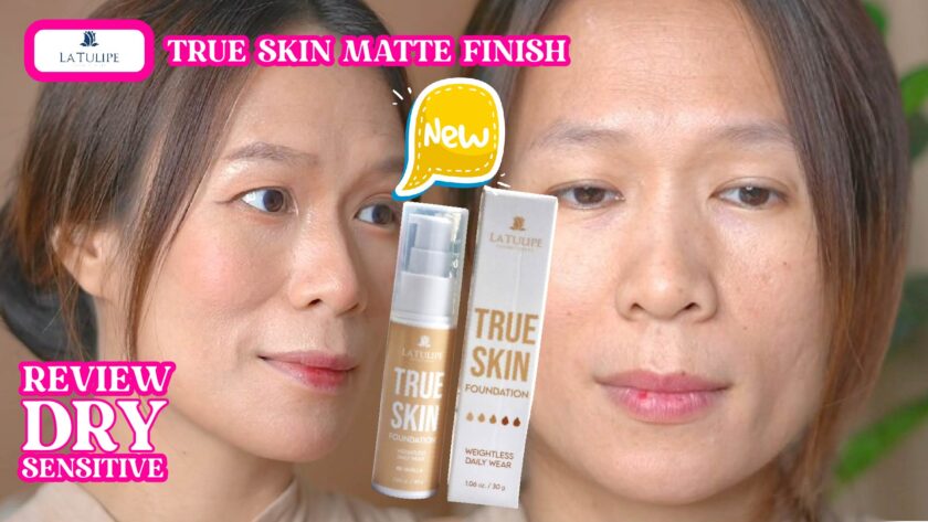 Review La Tulipe True Skin Foundation : Wear Test Matte Finish di Kulit Kering