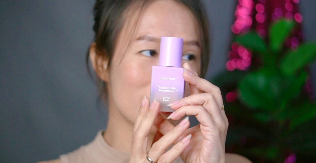 Review Luxcrime Radiant Silk Foundation Wear Test & Hasil Natural di Kulit Kering