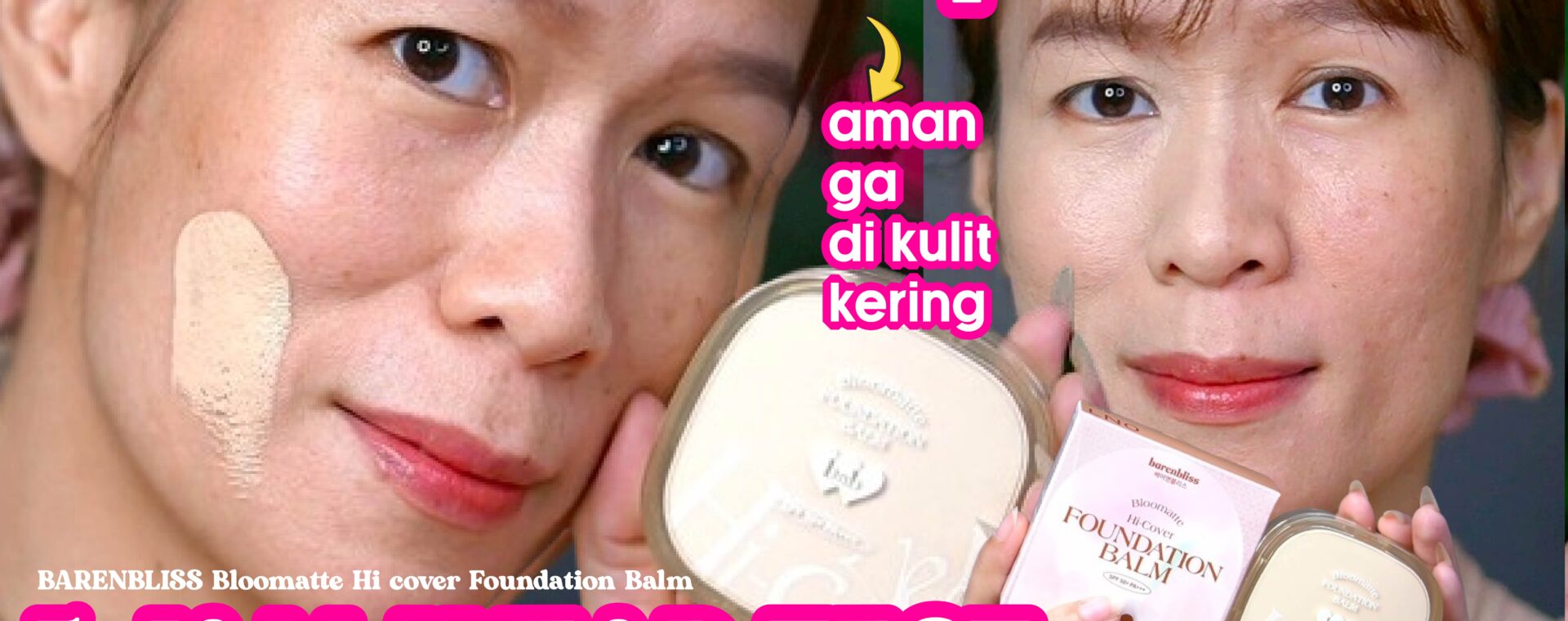 Review barenbliss Bloomatte Foundation Balm Full Coverage & Wear Test!