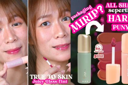 True To Skin Juicy Glass Tint Swatches Review