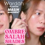 WARNA OMBRE LIPS Wardah Glasting Liquid Lip NEW OLD SHADES OMBRE LIPS - fudgy toffee & peach polis b-10