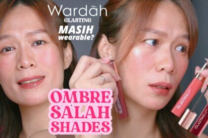 WARNA OMBRE LIPS Wardah Glasting Liquid Lip NEW OLD SHADES OMBRE LIPS - fudgy toffee & peach polis b-10