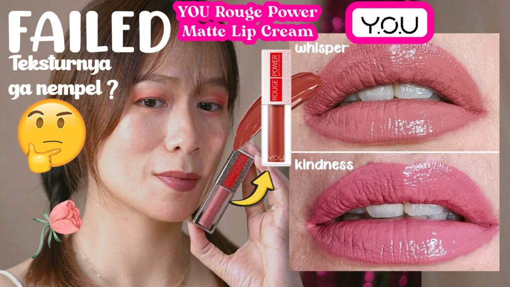 Review Y.O.U Rouge Power Matte Lip Cream: Pigmented & Anti Lengket!