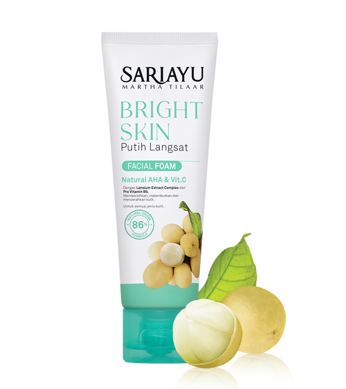 Review Sariayu Bright Skin Putih Langsat Facial Foam Cerah Alami Tanpa Ribet