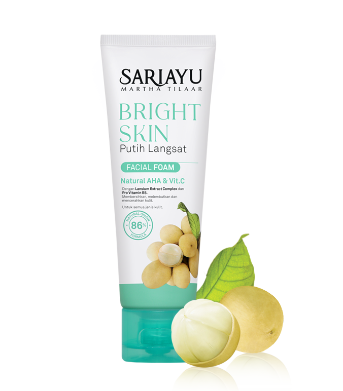 Review Sariayu Bright Skin Putih Langsat Facial Foam Cerah Alami Tanpa Ribet